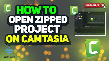 How to Open Zipped Project on Camtasia 2025