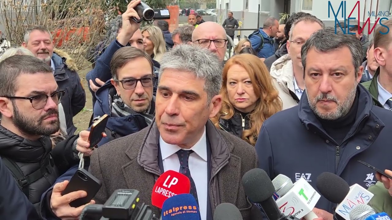 ALER, SOPRALLUOGO DI SALVINI A CANTIERI QUARTIERE SAN SIRO