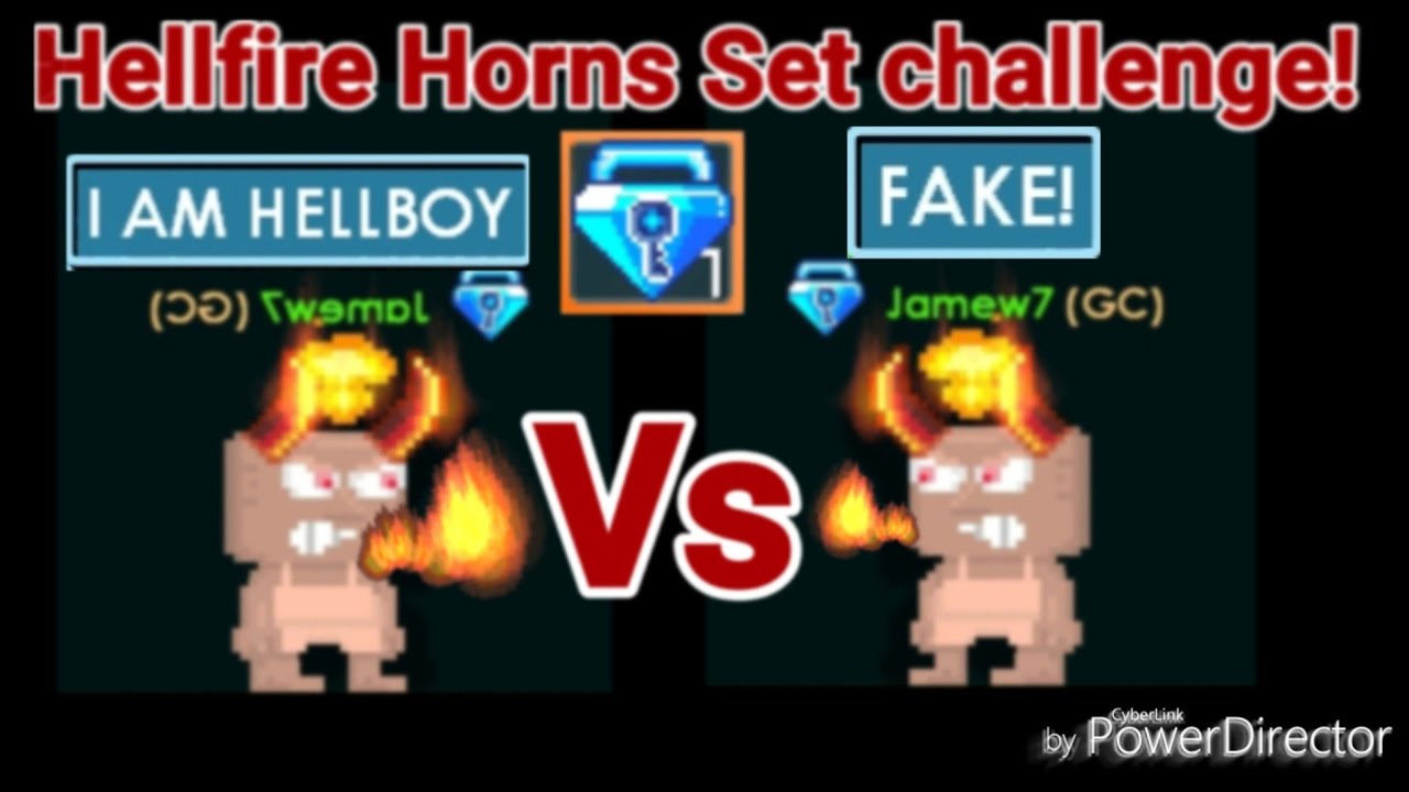 Growtopia Hellfire Horns Set Challenge! ( SO COOL SET! ) OMG! YouTube