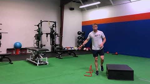 Lateral Hurdle Hop to Rotational Box Jump w/2-leg Landing