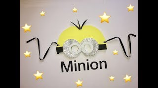 DIY How to make Minion Mask ?مينون ماسك