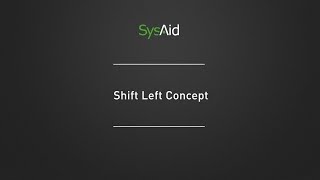 Stuart Rance&#39;s ITSM Tip #10:  Shift Left Concept