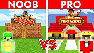 NOOB vs PRO: FNAF PIZZERIA Build Challenge in Minecraft