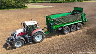 Tebbe HS 320 Tridem Strooier | Fendt 927 Vario | Compost strooien | Spreading compost