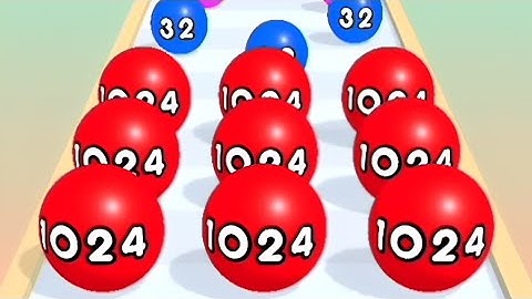 Ball Run 2048 Merge Race Run 3D ! All Levels Gameplay (96-100) android, ios