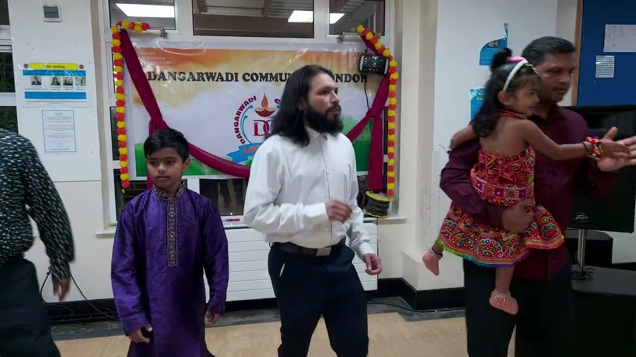 navratri at lyonpark primary school  with dangarwadi Community