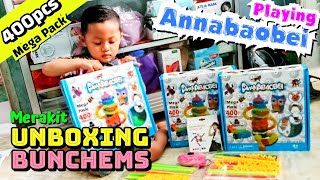 Unboxing Bunchems Mainan Anak Cara Merakit Annabaobei Toy BAT Kelelawar Play Magic Thorn Ball ddzaid