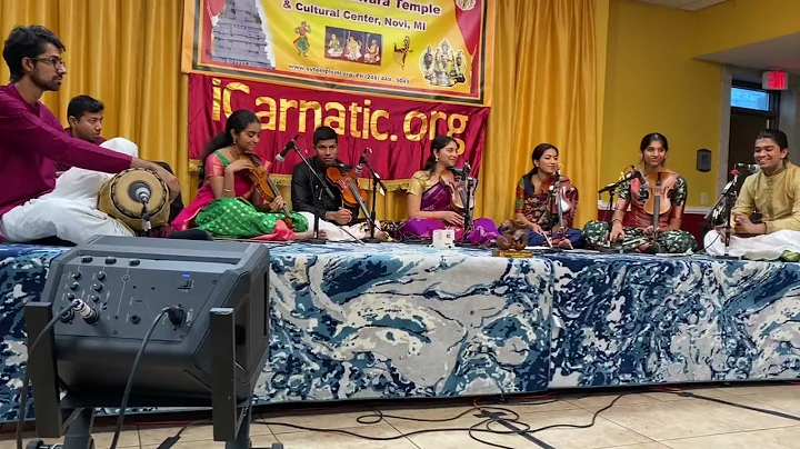 Sahana Sreeram as part of the Violin Ensemble at M...
