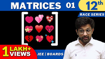 Matrices 01 | CLASS 12 | JEE | NDA | BITSAT | RACE SERIES | Aman Sir Maths | Bhannat Maths