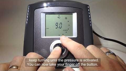 How to change the pressure on F&P ICON PLUS