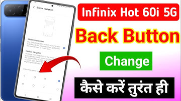 Infinix hot 60i 5G back button setting | infinix hot 60i 5G me back button kaise lagaye