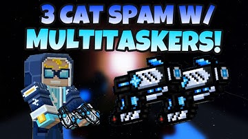 3 Cat Spamming w/ Multitaskers! | Pixel Gun 3D