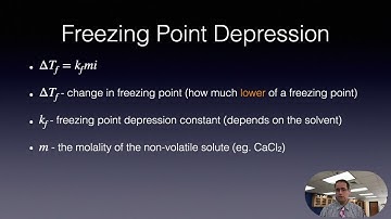 G  Freezing Point Depression
