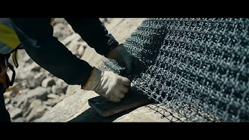 AES ..Rock Fall Netting Video
