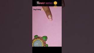 🌼 Easy Daisy Nail Art 💅✨ | Flower Nail Art Series Day 3#nailart #series #youtubeshorts