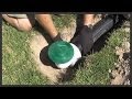 How to install a lawn pop-up drain