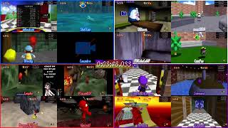[Speedrun] Super Mario 64 Co-op (PC) - 120 Star (16p) - 9:49.200