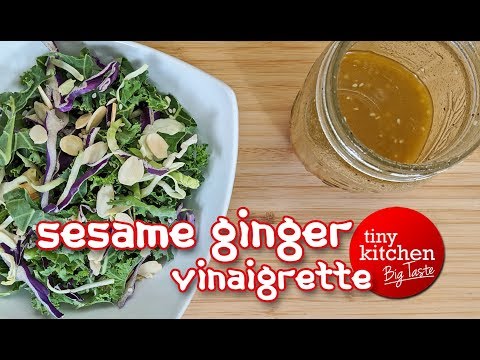 How to Make a Great Asian Salad Dressing (Sesame Ginger Vinaigrette) // Tiny Kitchen Big Taste