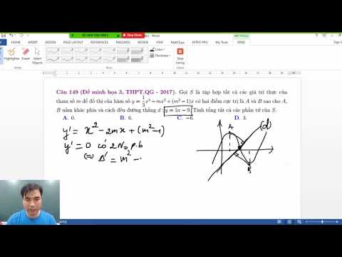 Video Cực trị hàm bậc 3|Cực trị chứa tham số|Hai điểm cực... - youtube