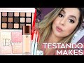 TESTANDO COMPRINHAS | MAQUIAGEM NEUTRA | Natasha Denona Glam, Balm Lancôme, Paleta Dior Rose Glow