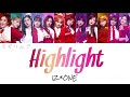 【IZ*ONE(아이즈원-アイズワン)】Highlight〈かなるび/歌詞/日本語訳〉