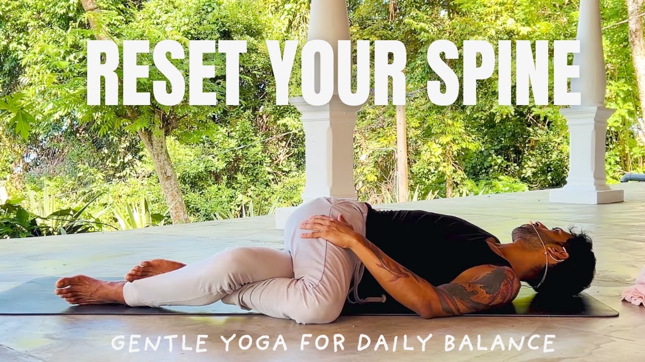 Still from 3 Deep Twists to Reset Your Mind & Spine | Gentle Yoga for Daily Balance
