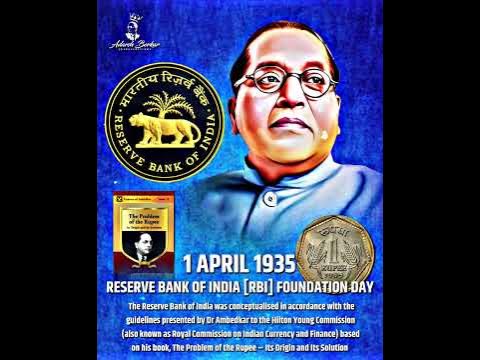 🏦1 April Reserve Bank of India Foundation Day||Babasaheb Ambedkar New