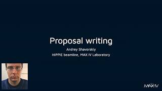 A Reviewer and Beamline Scientist’s Guide to Proposal Writing with Andrey Shavorskiy