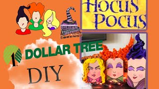 #dollartreediy #hocuspocusdiy DOLLAR TREE DIY HALLOWEEN | HOCUS POCUS DECOR | HALLOWEEN HOME