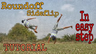 Roundoff Sideflip Tutorial (In easy step) 🔥