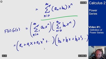 Power Series - Video 1 - Definition of Power Series