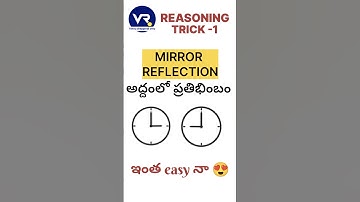 Reasoning tricks by vinnhodraj(Trick1) #clocks#mirror reflection#super fast method