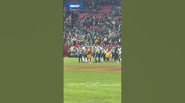 Nearly a brawl after the Eagles Ran up the score on a Two point conversion #nfl #eagles #commanders