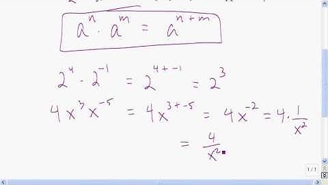 Multiplying powers with the same base