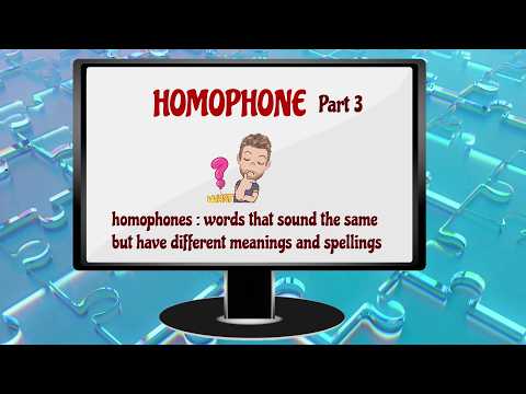 MULTIPLE CHOICE QUIZ - CAN YOU GET ALL 20 RIGHT - HOMOPHONE (3) ENGLISH TUTOR NICK P