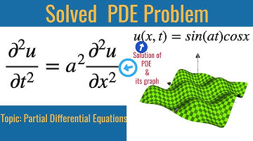 Solved Problem of Partial Differential Equations (PDE) - Verifying the Given Function as a Solution