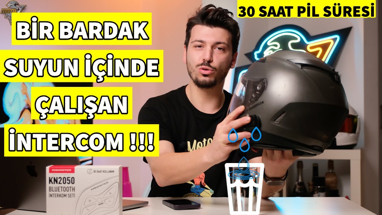 Bu İntercom Suyun İçinde Çalışıyor !!  / KN 2050 İntercom  30 Saat Kullanım Hemde Bu Fiyata