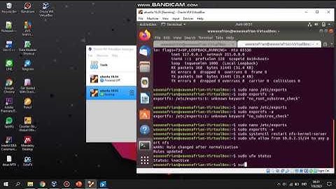 SETIING KONFIGURASI NFS CLIENT DAN SERVER DENGAN IP UBUNTU