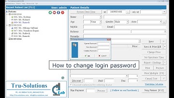 eLab - Change login password