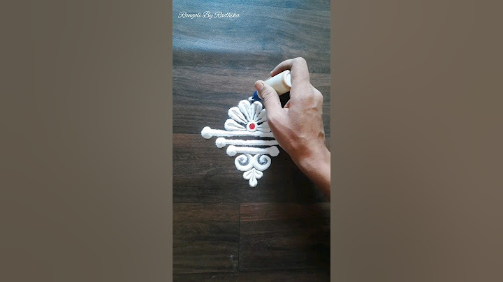 Simple rangoli design #Rangoli #shorts