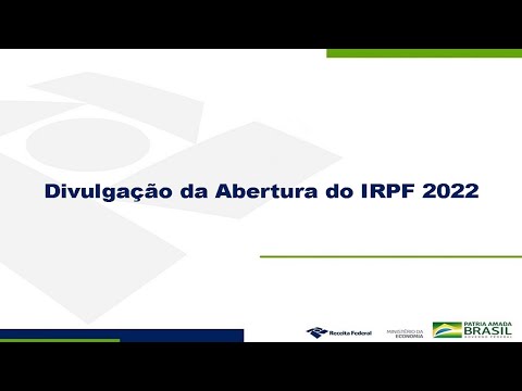 Divulgação da Abertura do IRPF 2022