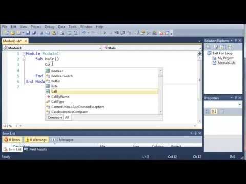 Visual Basic - 29 - Continue For