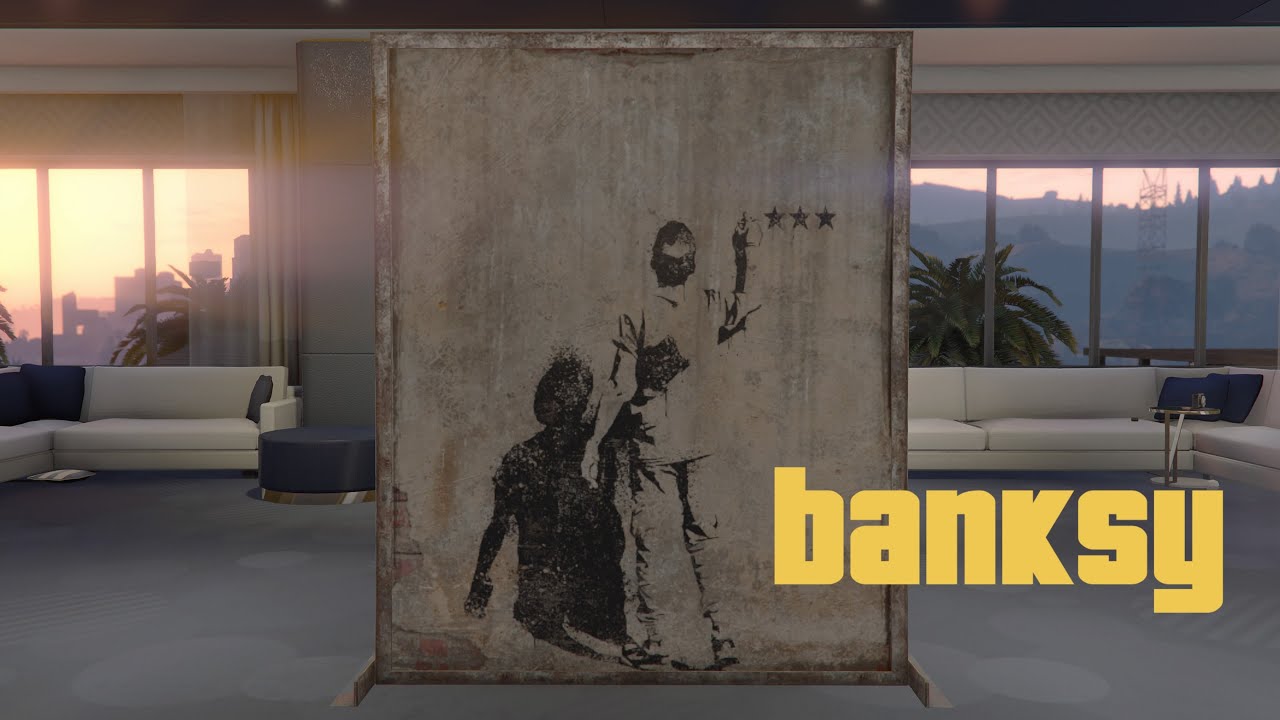 BANKSY Parody Artwork in GTA Online - Three Stars by Urbanski