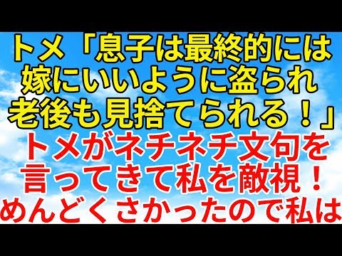 スカッとする話【修羅場・因果応報】トメが息子は最終的に嫁にいいように使われると文句を言っているのでトメに色々説明してやった！【スカッとオーバーフロー】