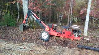Harbor Freight trencher, did it survive the pond build.........