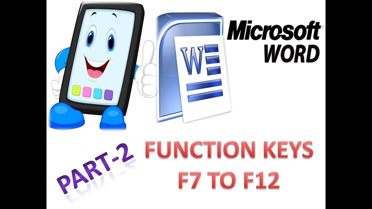 function keys f7 to f12 part - 2 | function keys in ms word |use of ...