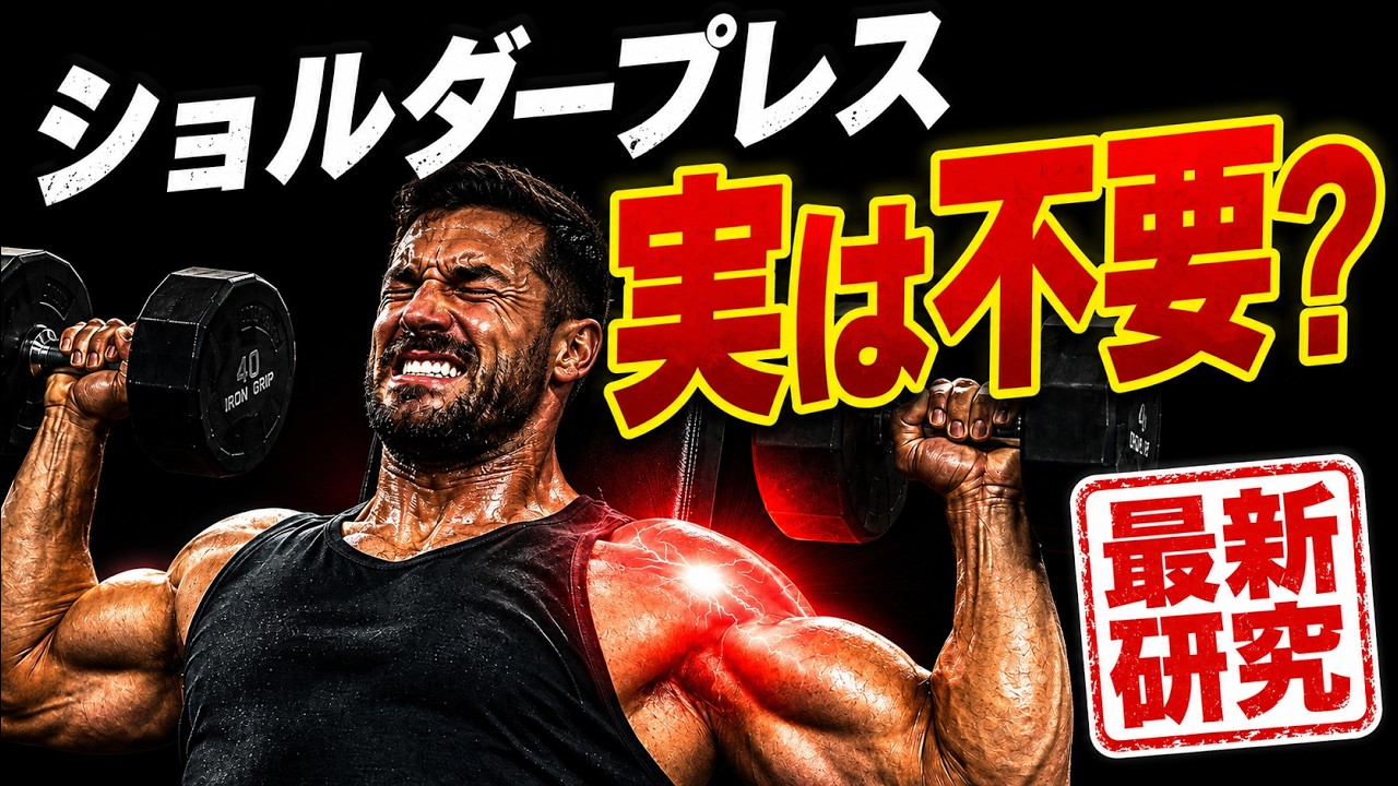 【筋トレ科学】ショルダープレスは必要か?最新研究で分かった“やるべき人・やめるべき人”