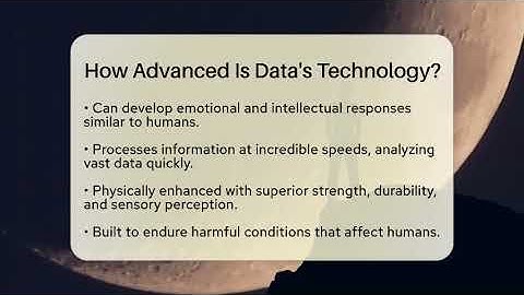How Advanced Is Data