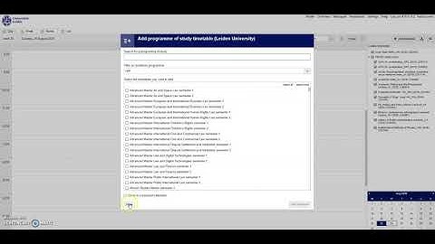 Instructionvideo students MyTimetable
