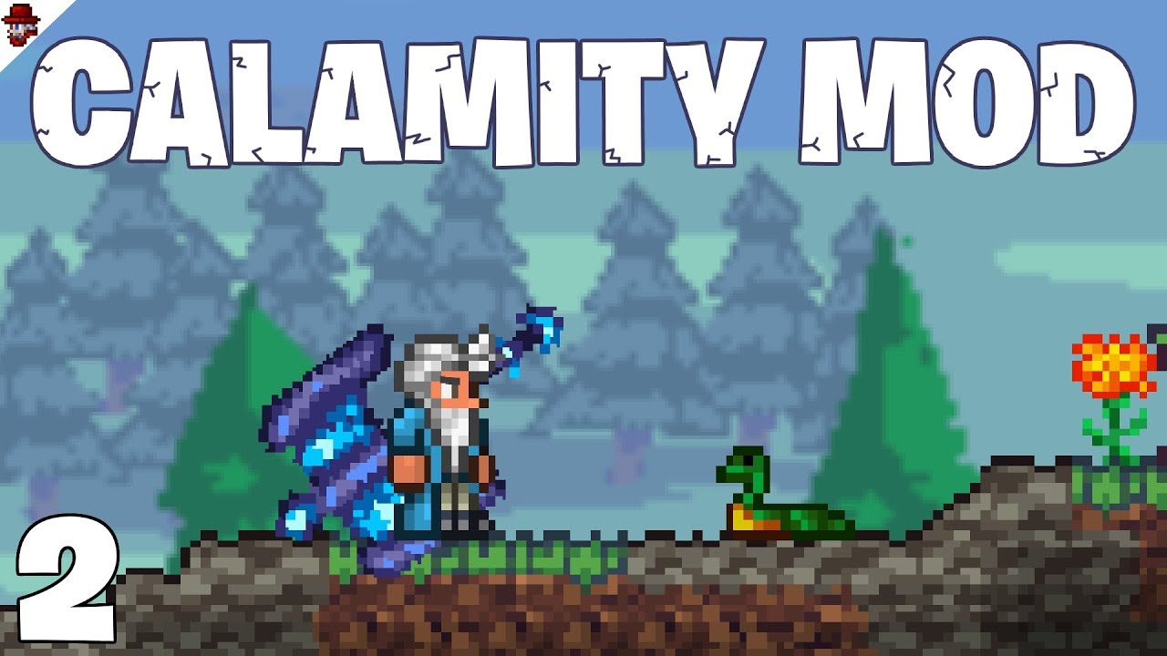 Terraria 2 defending the bush! Calamity Mod Let's Play YouTube
